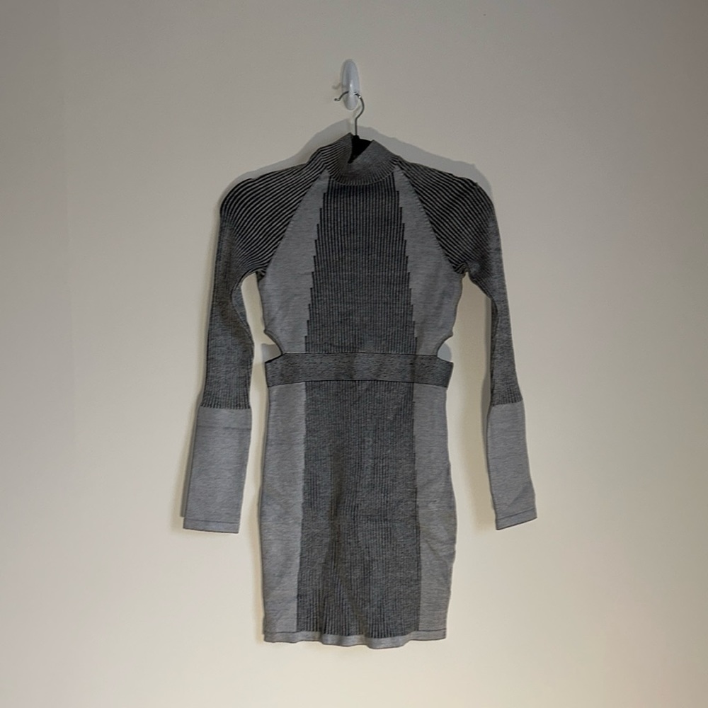 Sweater ribbed dress
